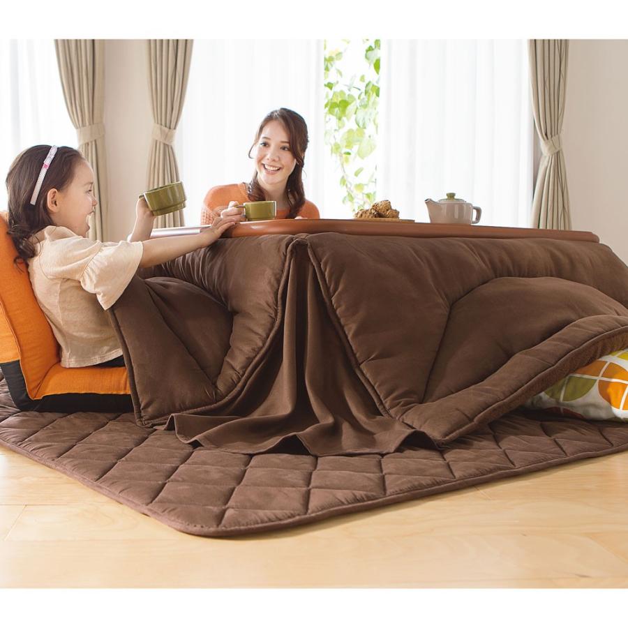 家具 収納 こたつ こたつ布団 カバー 【長方形・小】190×210cm ふっくら贅沢ボリューム省スペースこたつ掛け布団 616602|dinos-kagu|03