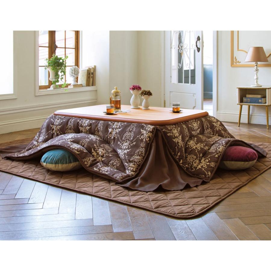 家具 収納 こたつ こたつ布団 カバー 【長方形・小】190×210cm ふっくら贅沢ボリューム省スペースこたつ掛け布団 616602|dinos-kagu|06