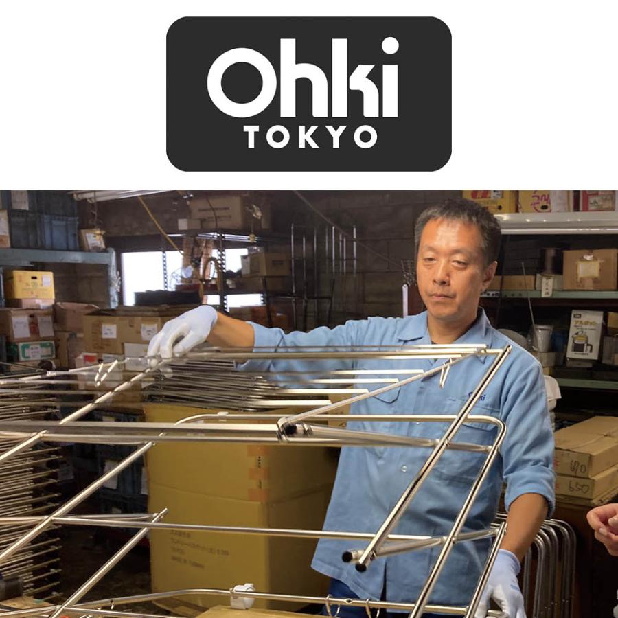 ワンピースも掛けられるステンレス製 室内物干し レギュラータイプ（日本製/大木製作所） 洗濯用品 物干し 洗濯物干し台 651601_14