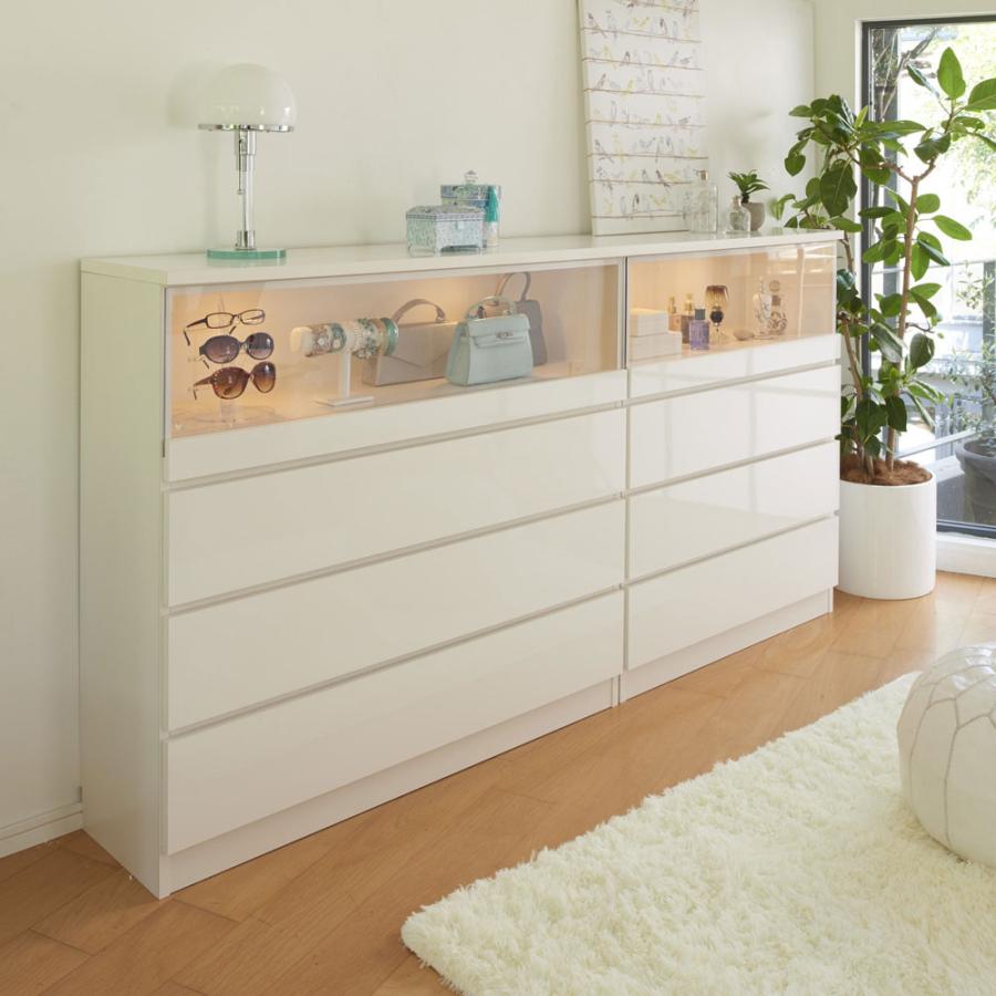 高い素材 家具 収納 衣類収納 タンス チェスト 推し活応援 Ledライト付きギャラリーチェスト 幅118 5cm ディノス家具yahoo ショッピング店 通販 Yahoo ショッピング 輝く高品質な Rafa Med Sa