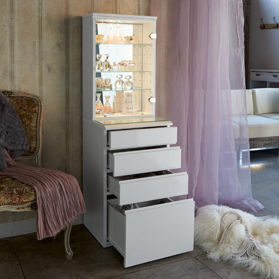 フォルテ ガラス 棚 ガラス棚 収納 ショーケース ガラスケース LED