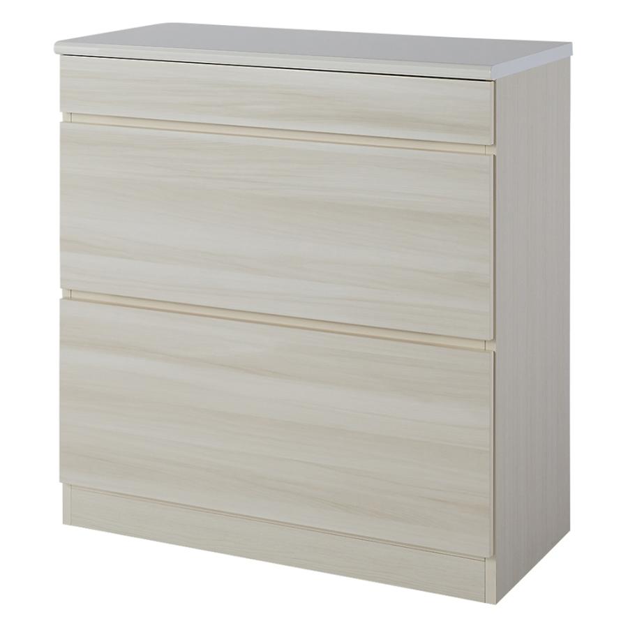 ≪幅150cm奥行46cm高さ95cm≫ 光沢木目キッチンカウンター キッチン収納 キッチンカウンター 641630の画像