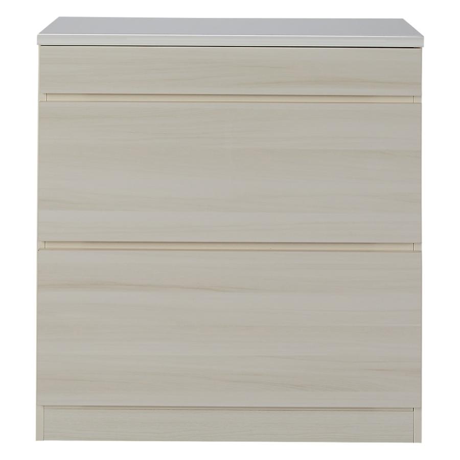 ≪幅150cm奥行46cm高さ95cm≫ 光沢木目キッチンカウンター キッチン収納 キッチンカウンター 641630の画像