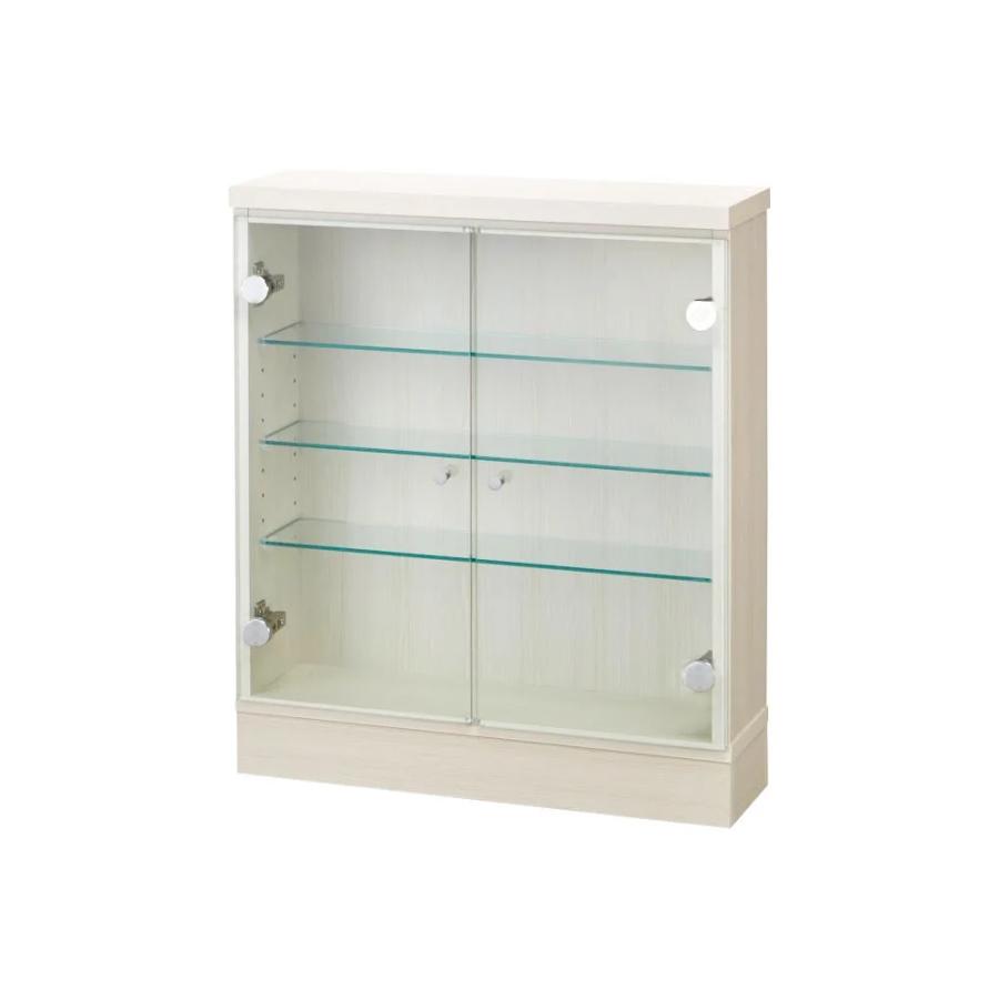 dinos（ディノス） ≪幅80cm奥行20cm高さ100cm≫ LEDガラス収納