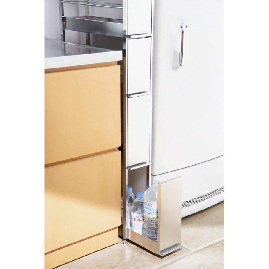 家具 収納 キッチン収納 食器棚 キッチン隙間収納 ステンレス隙間ラック(奥行45cm) 幅16cm 5段タイプ 652714|dinos-kagu|04