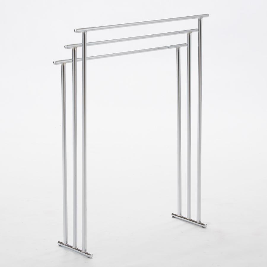 スリムステンレスタオルハンガー 3連 バス用品 バスマット バスタオルスタンド ハンガー H92234
