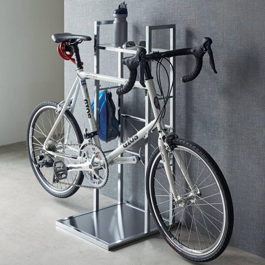 ポイント10倍 家具 収納 玄関収納 屋外収納 自転車スタンド ガレージ フック可動式サイクルスタンド アクリル棚付き 1台用 H 50 Off Ajpsistemas Com Br