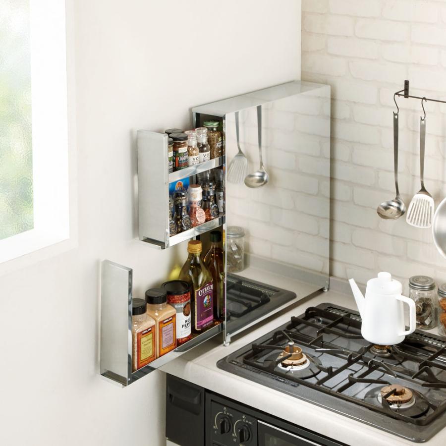 dinos（ディノス） ステンレス製 大量スパイスステーション 3段 保存