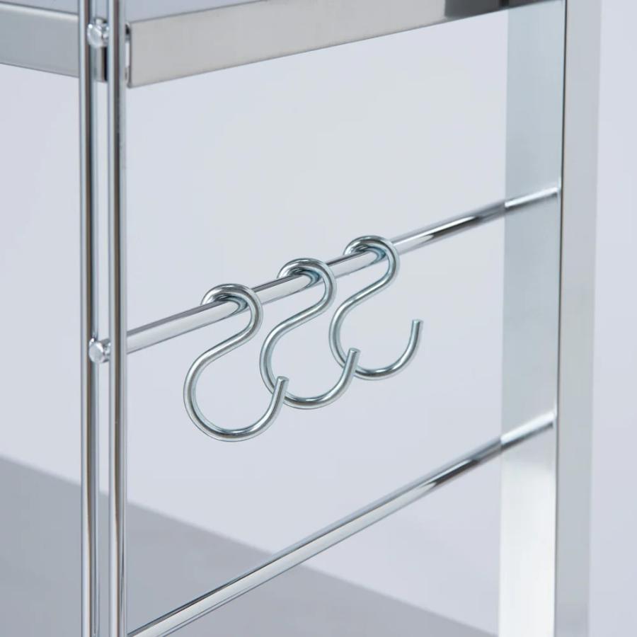ステンレス棚突っ張り伸縮ラック 3段 幅40cm-60cm キッチン用品収納 シンク 水周り 641018 ディノス_9