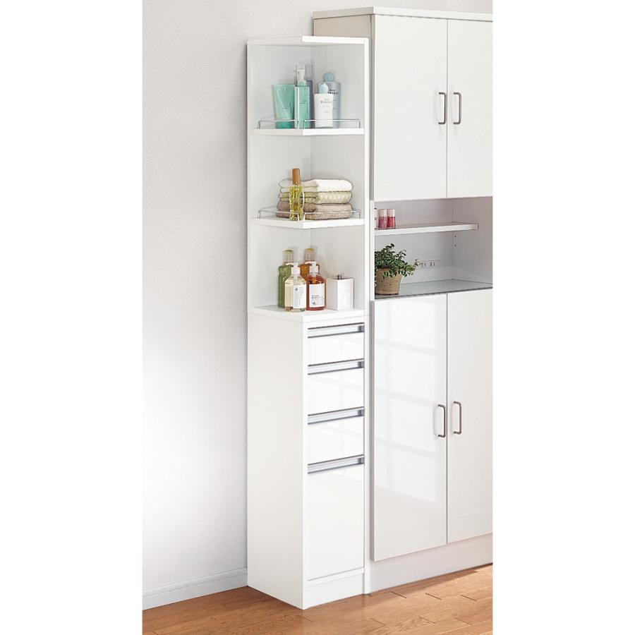 dinos（ディノス） 取り出しやすい2面オープンすき間収納庫 奥行29.5cm