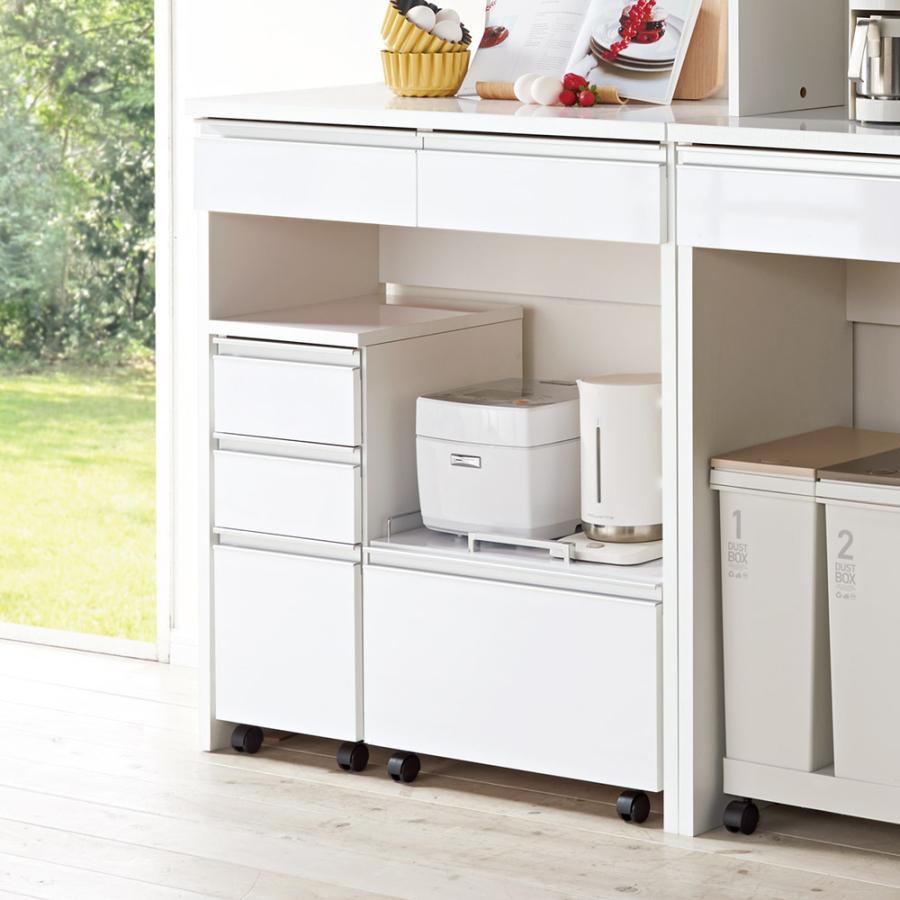 直接引取値下げあり　dinos キッチンカウンター オープンラック dinos（ディノス） キッチン通路をキレイにする！下オープンダイニング