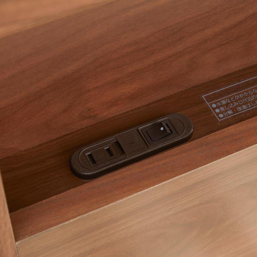 ≪セミダブル≫France Bed/フランス ベッド LED照明マットレス付ベッド ベッド 木製ベッド H95223_12
