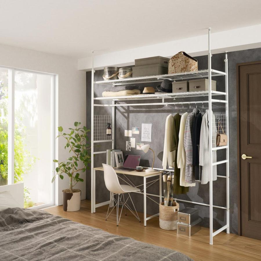 dinos（ディノス） 家具の上も収納になる伸縮ラック 天井突っ張り