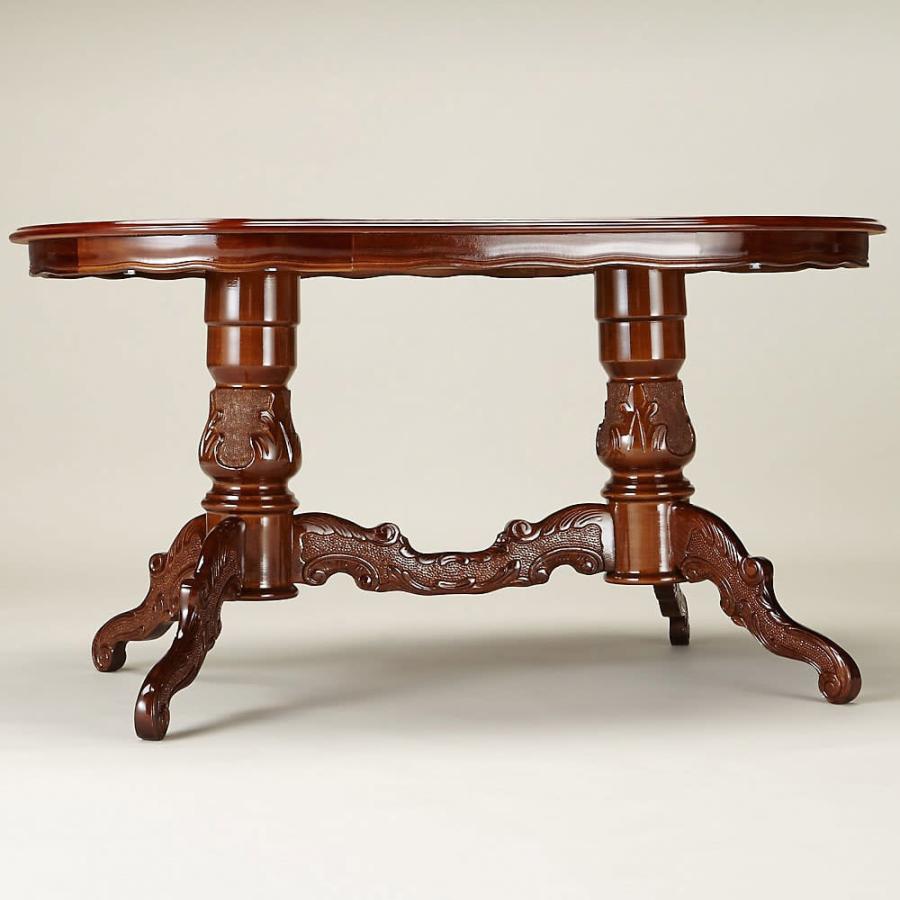テーブル 机 丸テーブル イタリアン クラシック ヨーロピアン アンティーク イタリア製 象がんオーバルダイニングテーブル 幅140cm 826101｜dinos-kagu｜02