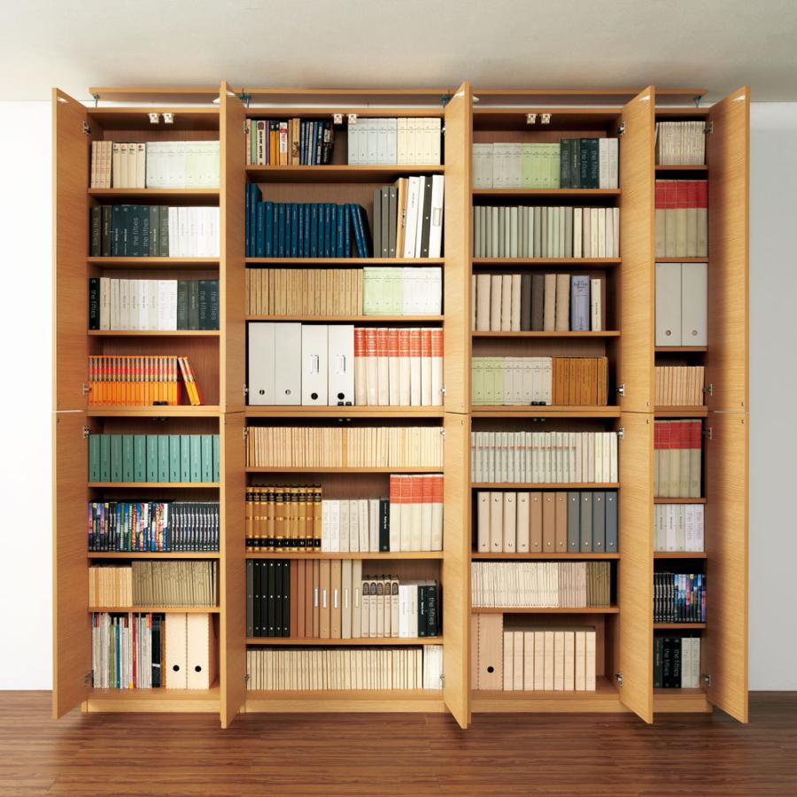 家具 収納 本棚 ラック シェルフ 書棚 ブックシェルフ 【幅80cm】 突っ張り壁面収納本棚 (奥行45cm本体高さ230cm) 671044|dinos-kagu|06