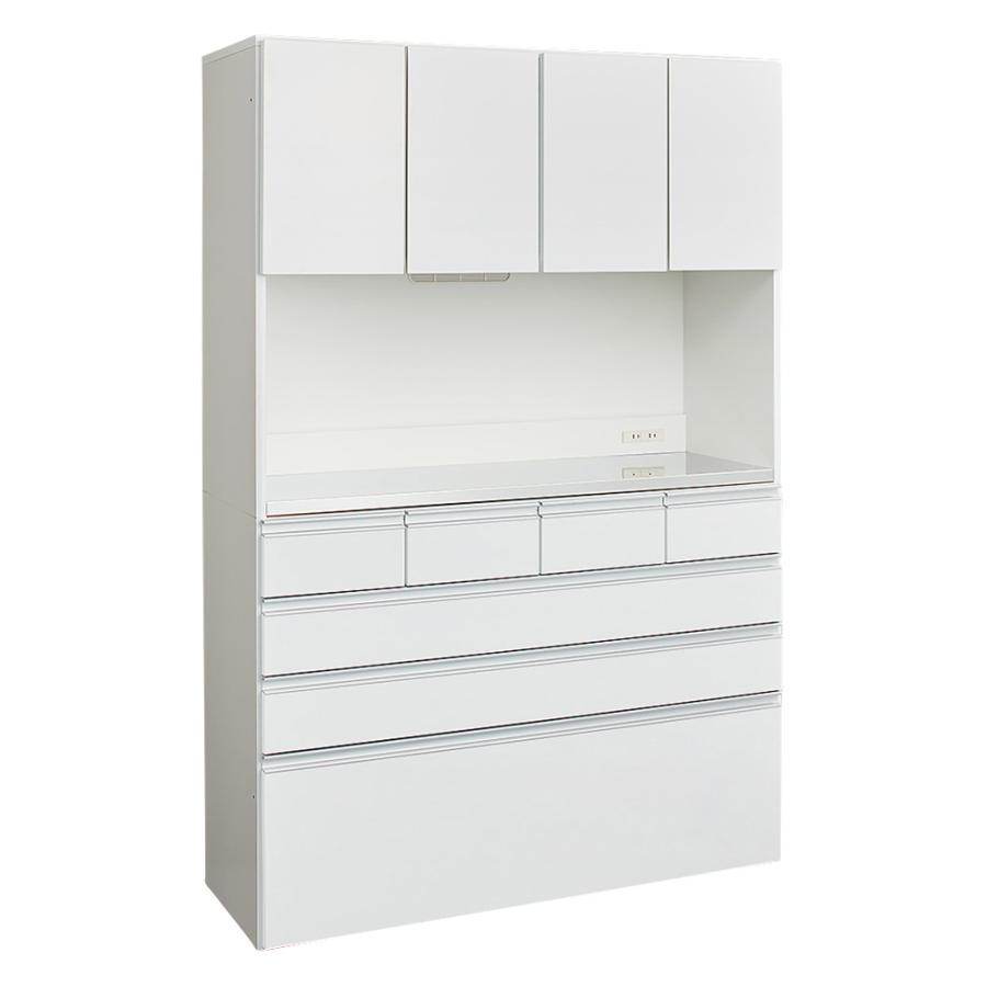 シンプルラインダイニングボードシリーズ レンジボード 幅117.5 高さ173.5cm キッチン収納 レンジ台 キッチンラック BS1343 ディノス_1