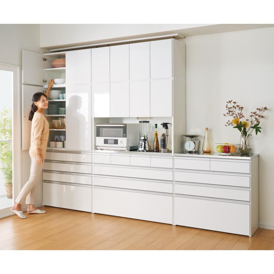 シンプルラインダイニングボードシリーズ レンジボード 幅117.5 高さ173.5cm キッチン収納 レンジ台 キッチンラック BS1343 ディノス_4