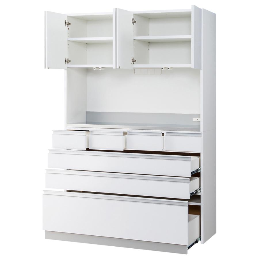 シンプルラインダイニングボードシリーズ レンジボード 幅117.5 高さ173.5cm キッチン収納 レンジ台 キッチンラック BS1343 ディノス_7