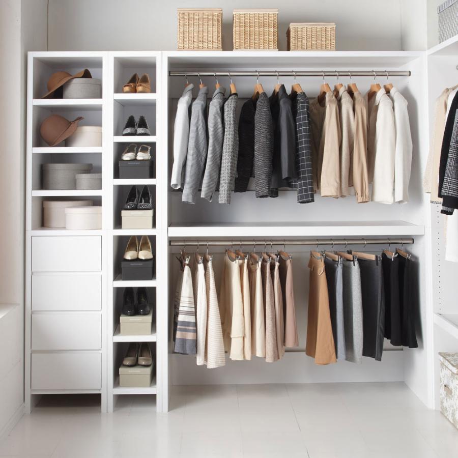 家具 収納 衣類収納 ハンガーラック ウォークインクローゼット収納シリーズ ハンガータイプ 幅150cm 奥行55cm ディノス家具yahoo ショッピング店 通販 Yahoo ショッピング