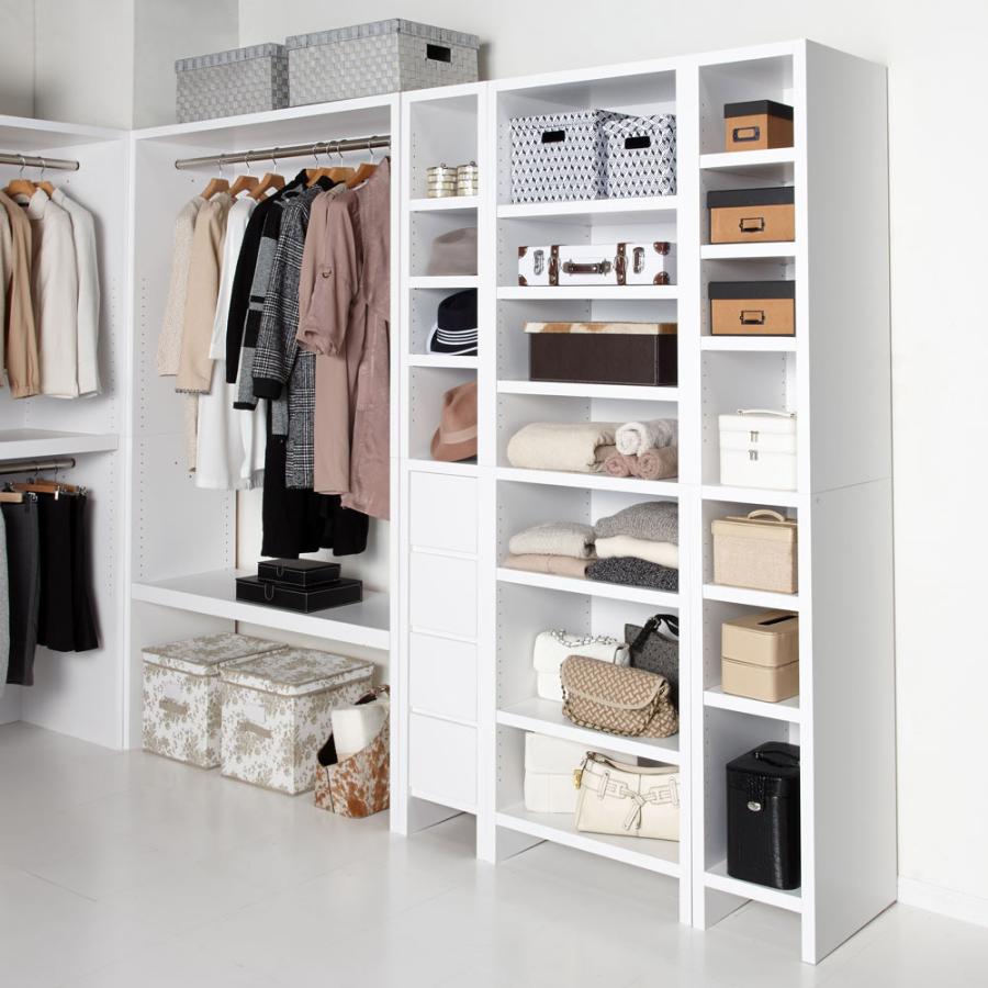 家具 収納 衣類収納 ハンガーラック ウォークインクローゼット収納シリーズ 引き出し 棚タイプ 幅30cm 奥行55cm ディノス家具yahoo ショッピング店 通販 Yahoo ショッピング