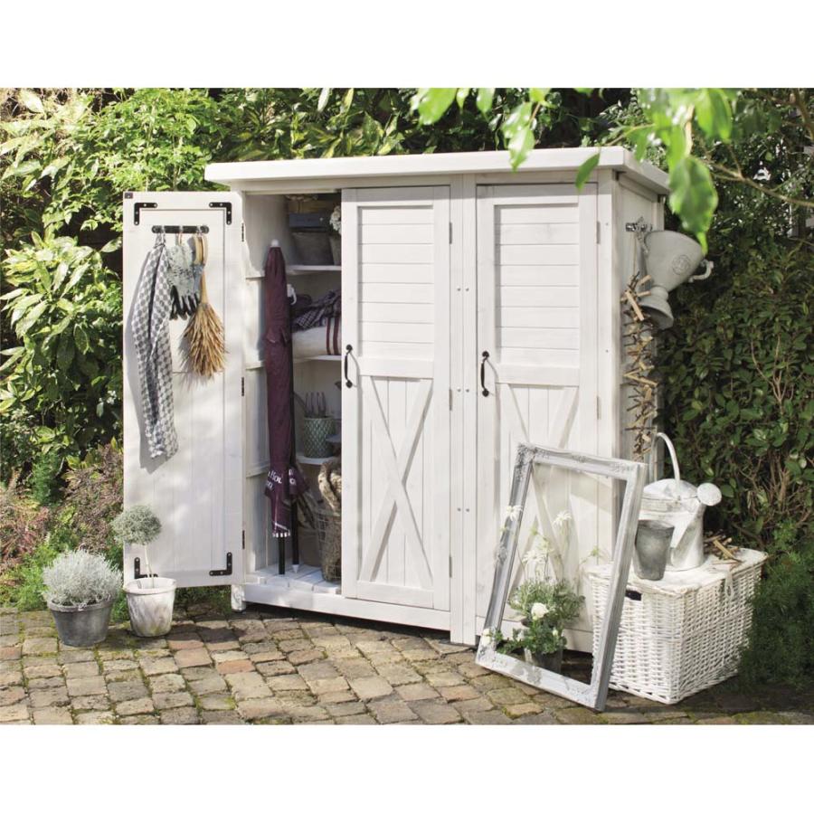 ガーデニング フラワー ガーデニング用品 エクステリア 収納庫 物置 3つ扉シンプル木製収納庫 G931 ディノス家具yahoo ショッピング店 通販 Yahoo ショッピング