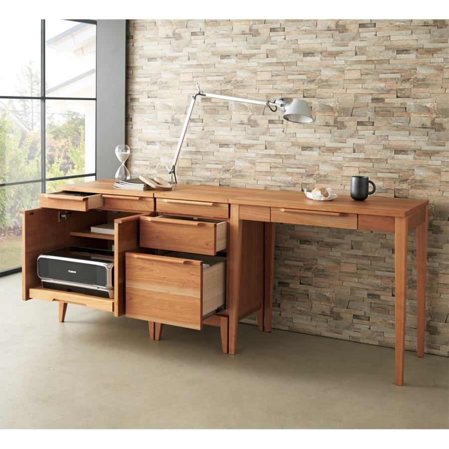 家具 収納 ホームオフィス家具 パソコンデスク Blossom(ブロッサム) チェリー天然木北欧風シリーズ デスク 幅120cm H16507|dinos-kagu|03