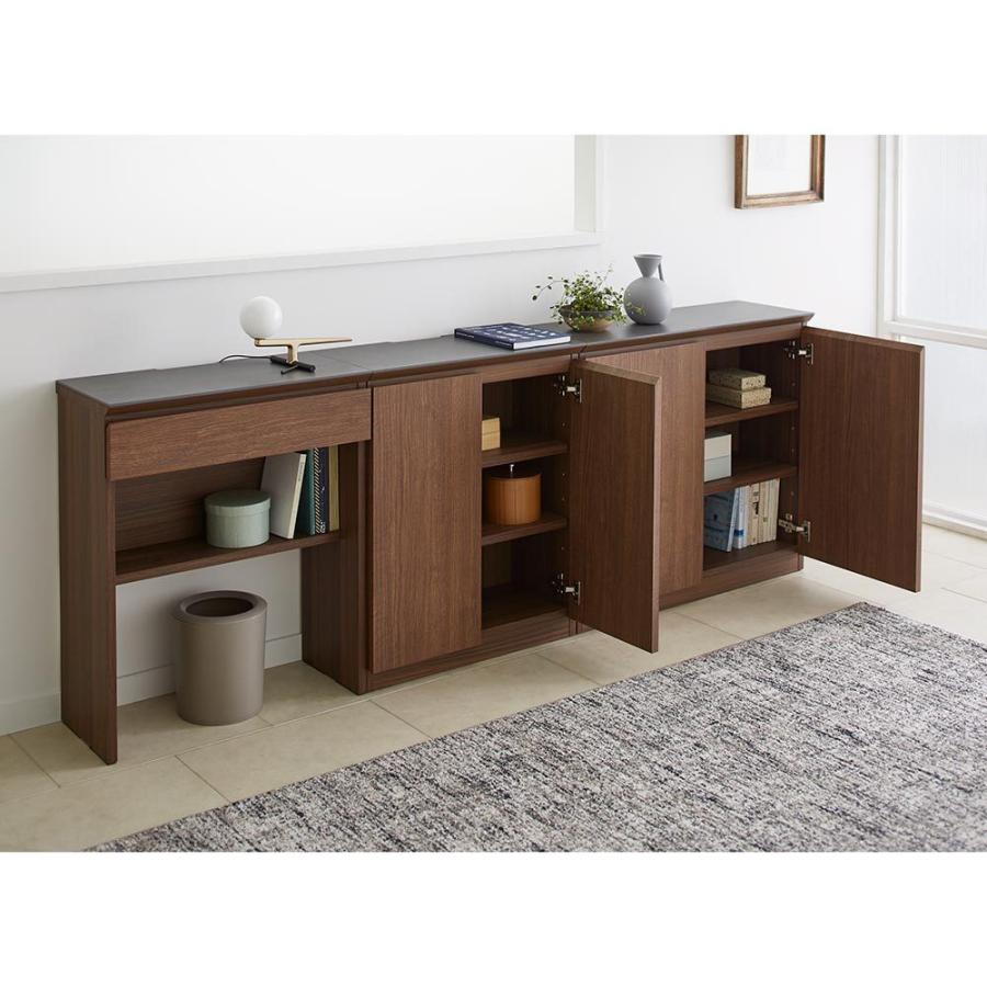 家具 収納 ホームオフィス家具 サイドチェスト プリンター台 Caato/カット カウンター下収納 オープン幅58.5cm 高さ70.5cm H15522|dinos-kagu|03