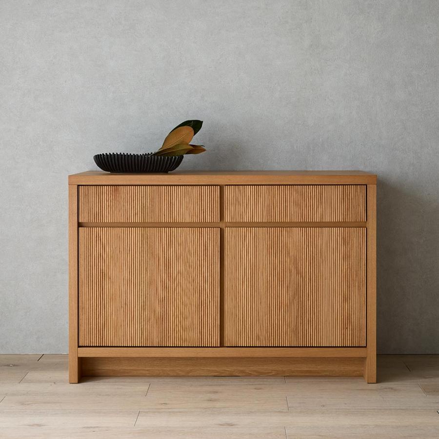 dinos（ディノス） ウェーブカット シリーズ サイドキャビネット 幅