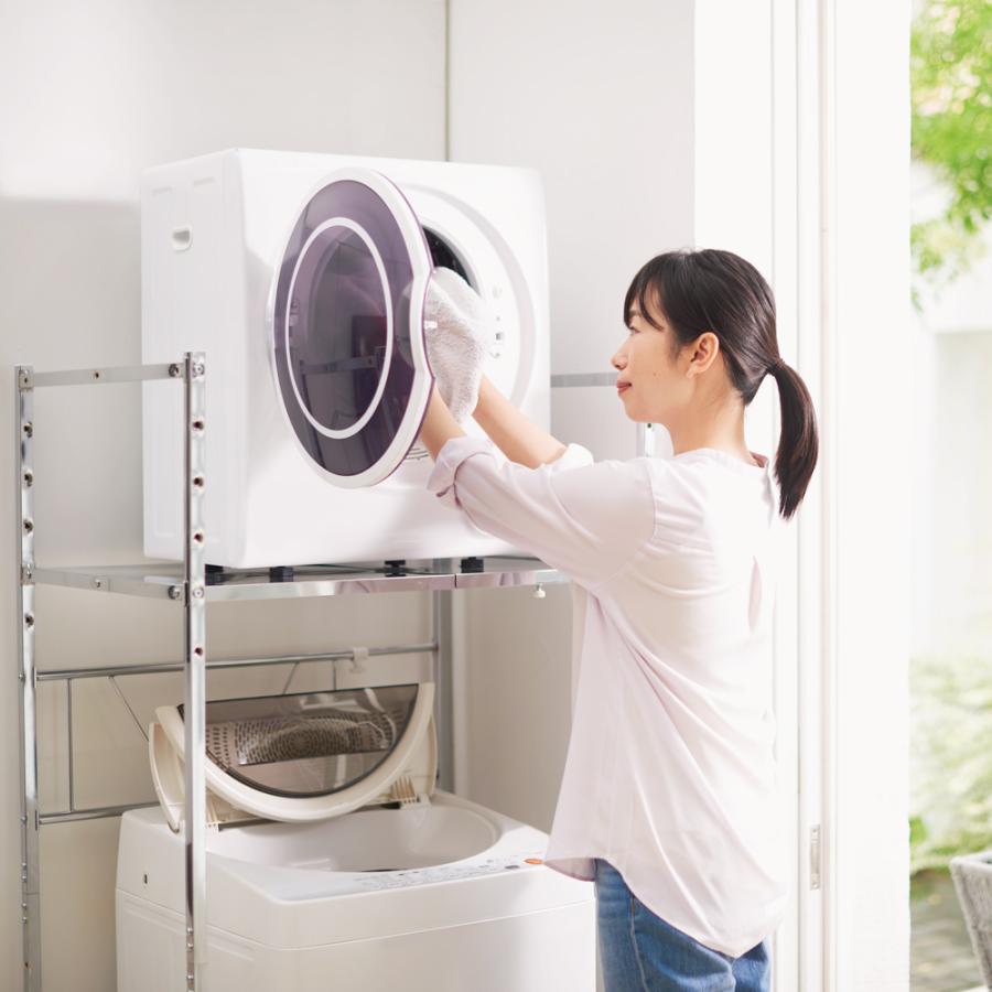 dinos（ディノス） 段差対応 伸縮 ラック 収納 防水パン 可動 ドラム式