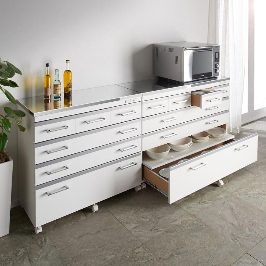 キッチンラック ディズニーコレクション 家具 収納 キッチン収納 食器棚 キッチンストッカー 食品ストッカー 収納しやすいステンレストップカウンター 引き出しタイプ幅cm Lr02 Hjulshtqwm Www Kbdav Ac In