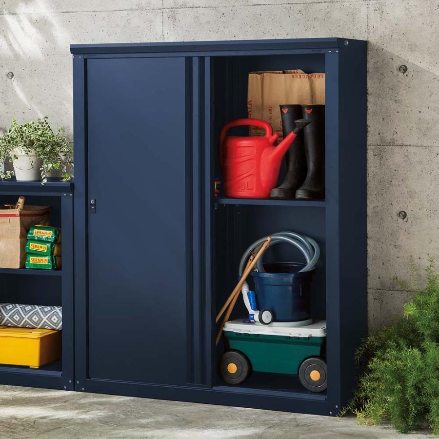 ガーデニング フラワー Diy 工具 ガーデニング用品 エクステリア 収納庫 薄型ハイタイプ 好相性な 大型収納 庫 薄型ハイタイプなら長尺のアイテムもたっぷり収納可能です 奥行が薄く 物置の圧迫感を軽減してくれます Lr0431 ガーデニング 物置 日本製 オール