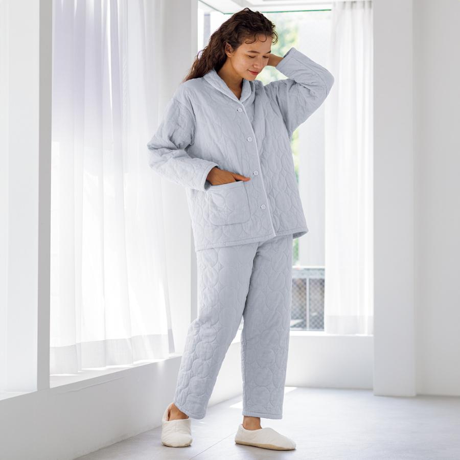 パシーマ（R）あったかパジャマグレー レディース ガーゼ  冬用   綿100％ガーゼ 615107 パシーマ（pasima） パシーマ（R）あったかパジャマグレー レディース