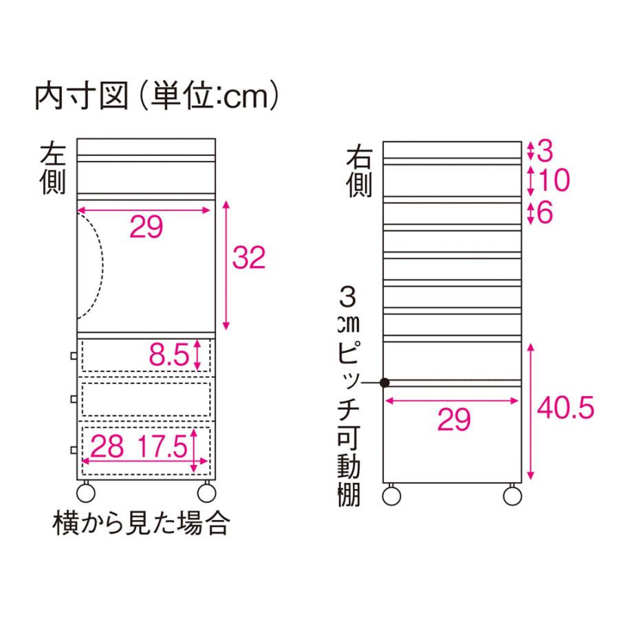 dinos（ディノス） ［国産］塾や習い事の物までひとまとめワゴン