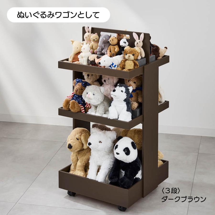 dinos（ディノス） ≪2段≫ バッグ ぬいぐるみ 推し活グッズを収納し