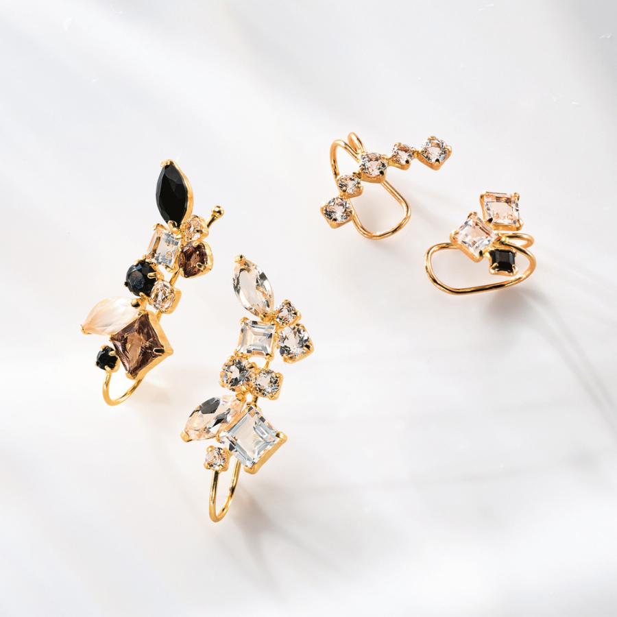 daphine 18K イアリング デインジャー トライブ イヤリング EC-3780-18KYG|イヤリング