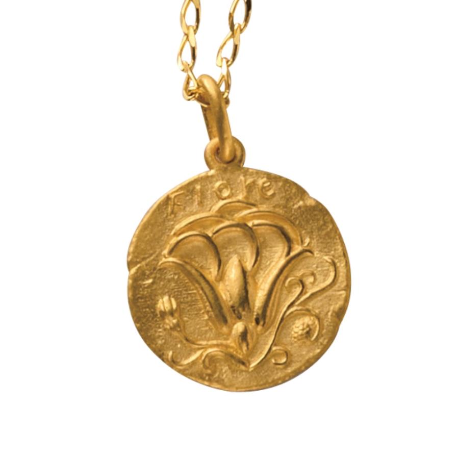 dinos（ディノス） 純金 フィオーレコイン ペンダントヘッド