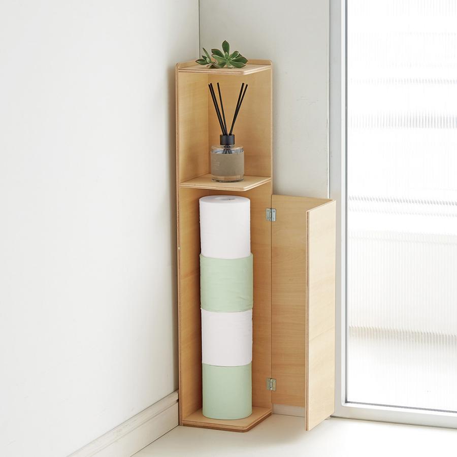 海外最新 家具 収納 トイレ収納 洗面所収納 トイレラック サニタリー雑貨 省スペースでおしゃれに収納をプラス トイレ コーナースリム収納庫 H 安心の日本製 Fawcamiones Ec