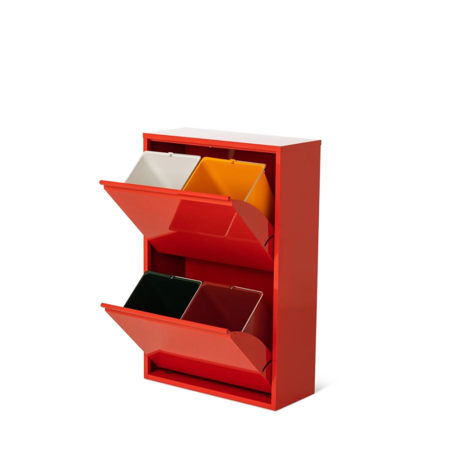 dinos DOTTUS/ドッタス ダストボックス2×2段（4分別ゴミ箱）幅