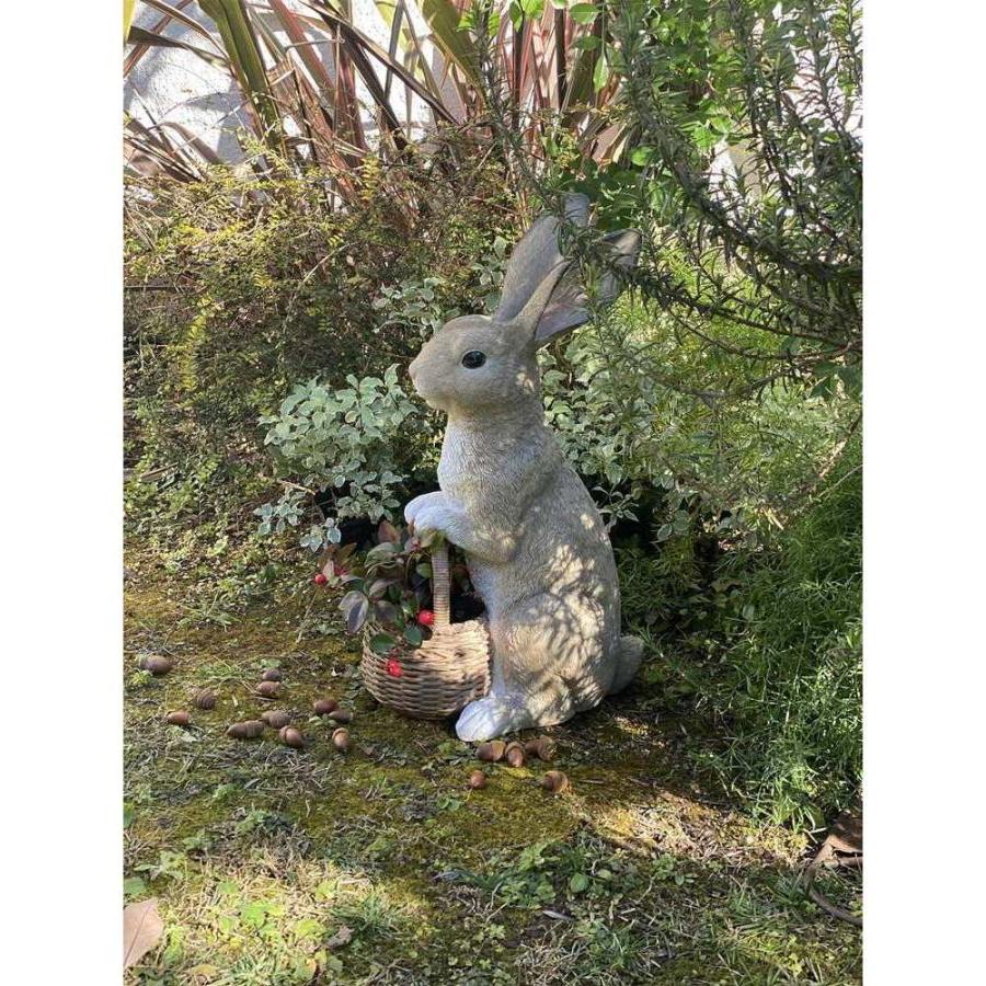 野うさぎのお迎えプランター プランター 植木鉢 鉢カバー G00506の画像