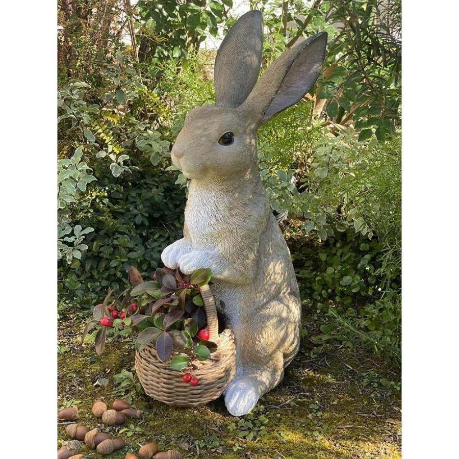 野うさぎのお迎えプランター プランター 植木鉢 鉢カバー G00506の画像