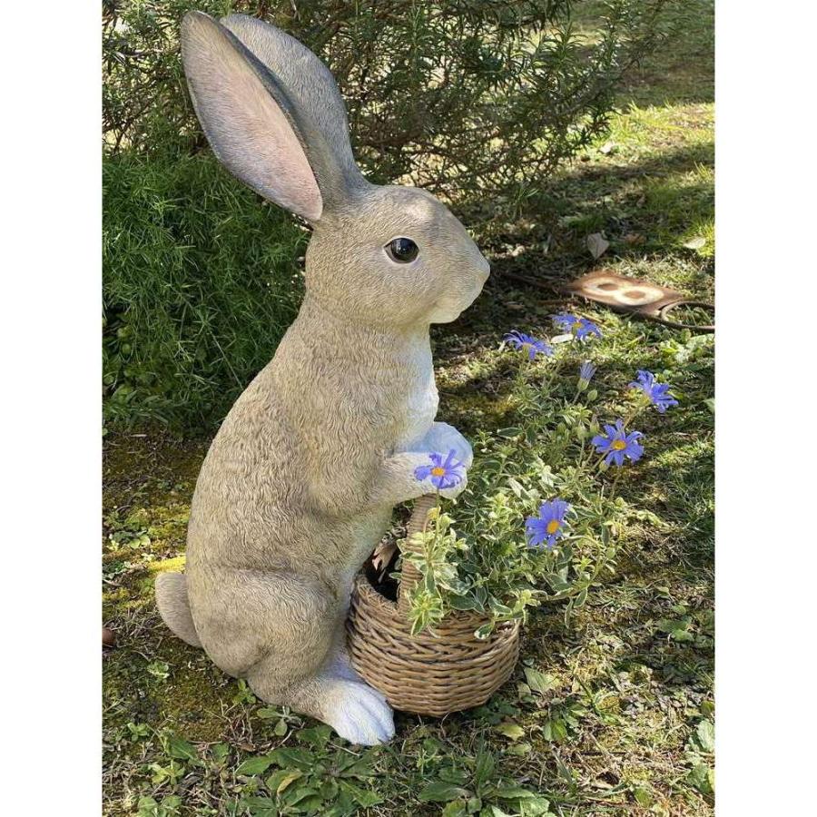 野うさぎのお迎えプランター プランター 植木鉢 鉢カバー G00506の画像