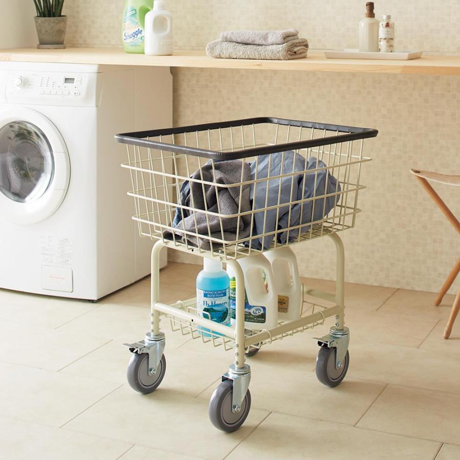 DULTON（ダルトン） ランドリーカート アイボリー ハンガーラック付き