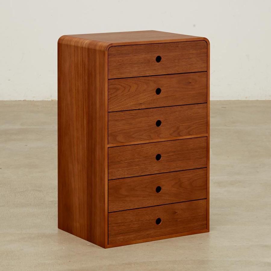 dinos（ディノス） Tiroirs/ティロワール 曲げ木のリビング収納 6段