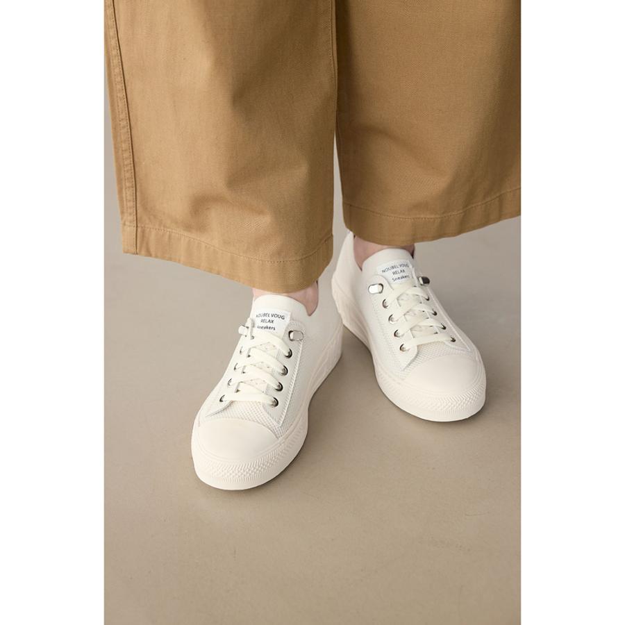 dinos（ディノス） ヌーベルヴォーグ リラックス 厚底ニットスリッポン