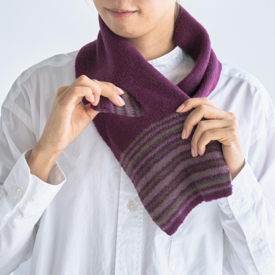 ベル・モード リバーシブル クローシュ＆プチマフラーセット ストール スカーフ マフラー スヌード 602902 dinos（ディノス） ベル・モード リバーシブル クローシュ＆プチ