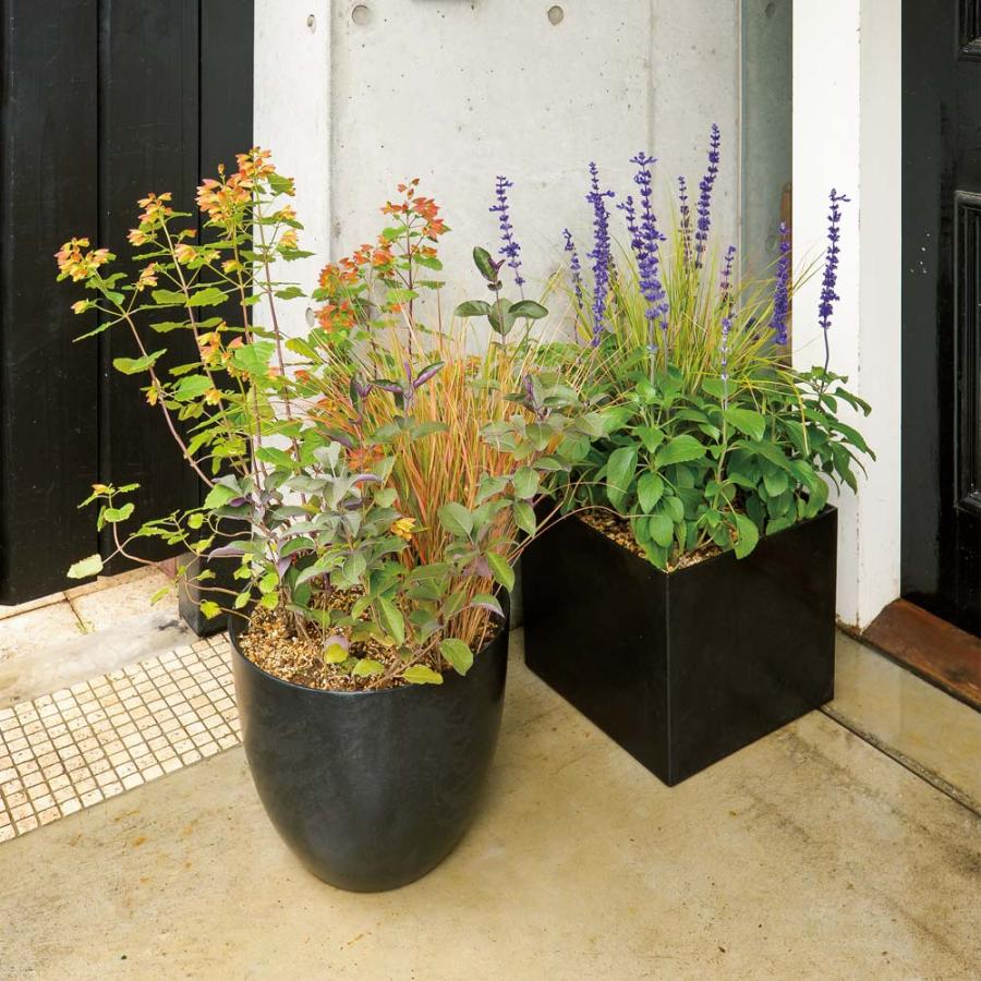 アートストーンプランター キューブM プランター 植木鉢 鉢カバー G01218の画像