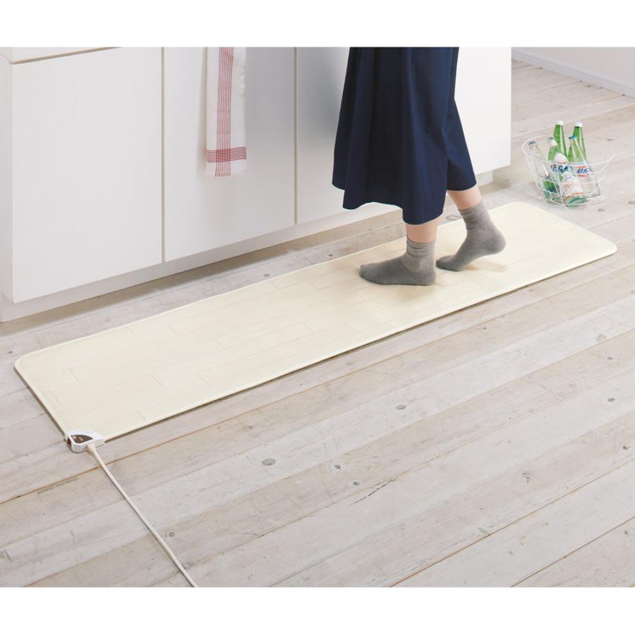 dinos（ディノス） ≪約45×240cm≫ ホットキッチンマット 木目柄 季節