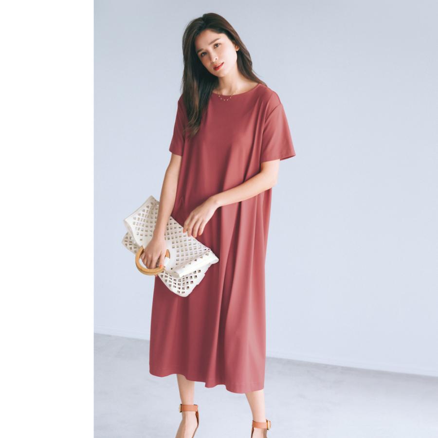 ファッション ワンピース チュニック ジャージーワンピース ジャージー とろみワンピース ディノス Paypayモール店 通販 Paypayモール