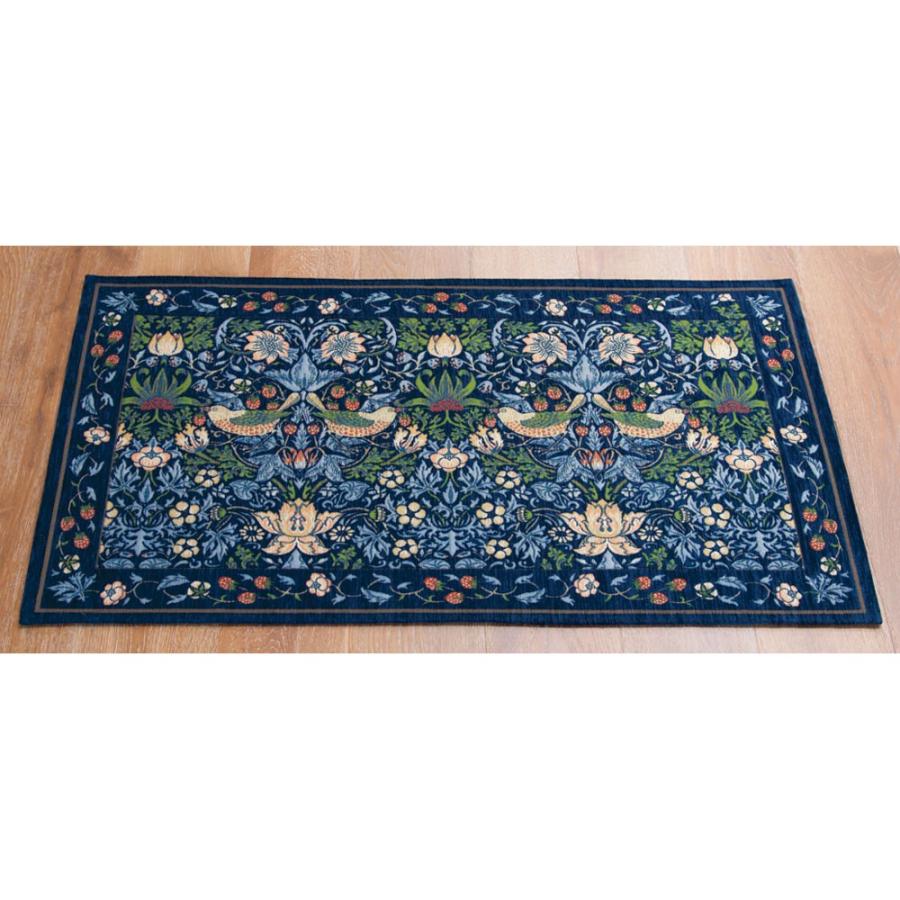 カーテン 敷物 ソファカバー カーペット ラグ マット 玄関マット 約45 75cm モリスゴブラン織りマット いちご泥棒 ディノス Paypayモール店 通販 Paypayモール