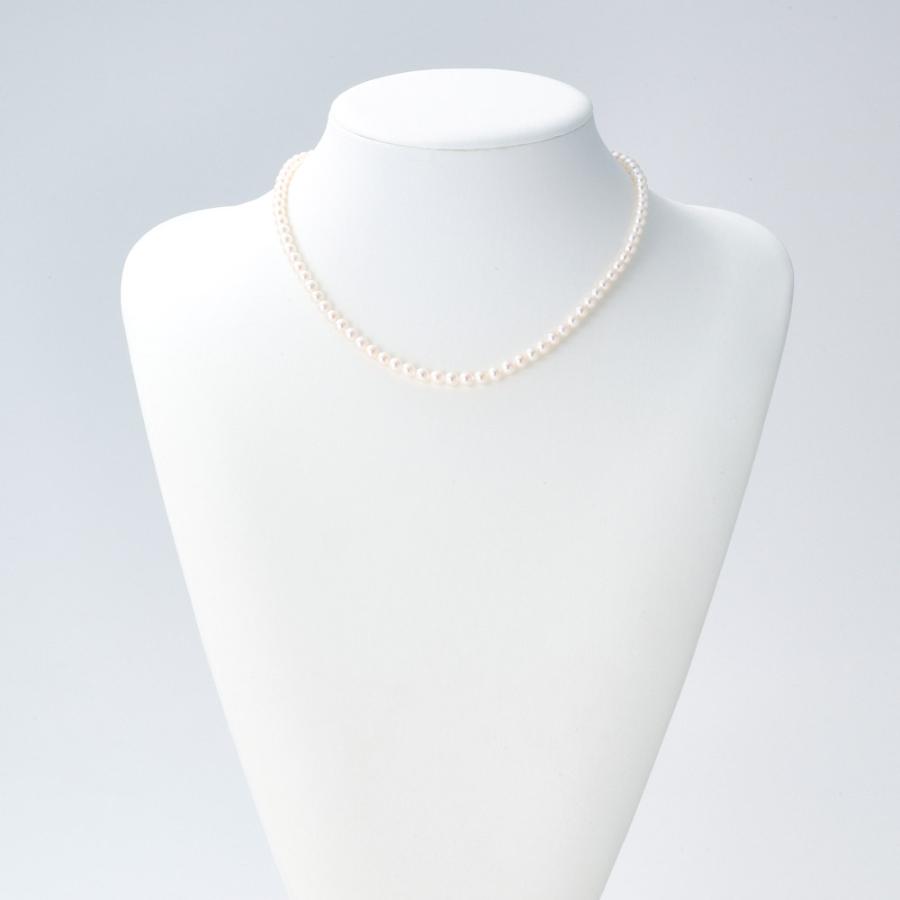 ≪4.5mm≫ エリタージュ SV アコヤベビーパール ネックレス ジュエリー アクセサリー シルバー製 J12608 ディノスの画像